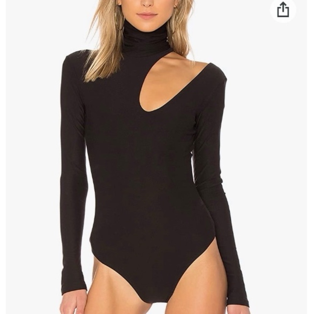 Maya Maya Sleek Turtleneck Cutout Bodysuit